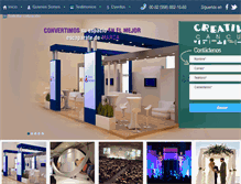 Tablet Screenshot of creativecancunintl.com